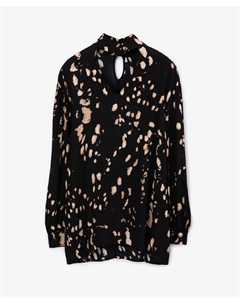Блузка с рисунком черная Glvr
