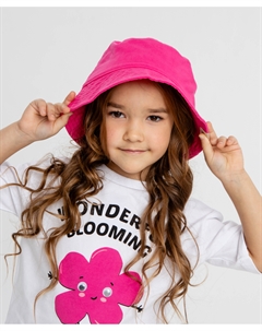 Панама фуксия для девочки Button blue