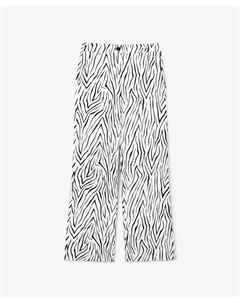 Брюки силуэта палаццо с рисунком Glvr