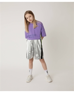 Бриджи серебристые с полосами Gulliver