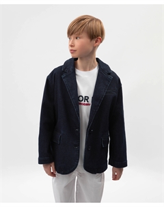 Пиджак для мальчика джинсовый синий Gulliver
