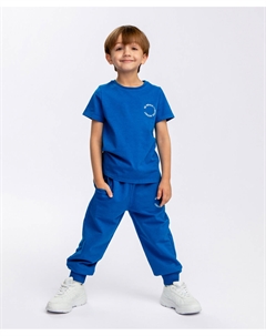 Брюки с принтом синие Button blue