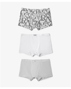 Трусы боксеры для мальчика комплект из 3-х штук серые Gulliver