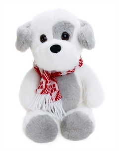 Мягкая игрушка Собачка серо-белая, 23 см Gulliver мягкая игрушка