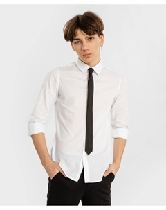 Галстук в черную точку классический черный Button blue