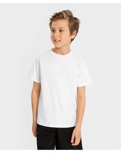 Футболка с круглым воротом белая детская Button blue