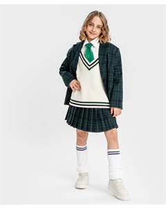 Юбка А-силуэта в клетку Button blue