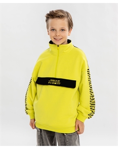 Толстовка с принтом салатовая для мальчика Button blue