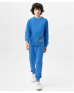 Брюки-джоггеры трикотажные синие Button blue