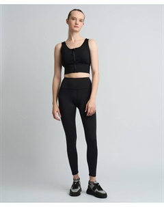 Леггинсы спортивные с карманом на молнии для женщины черные Jumkey