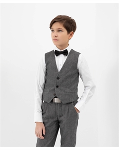 Жилет текстильный серый для мальчика Gulliver