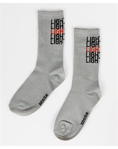 Носки высокие серые для мальчика Button blue