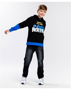 Толстовка с капюшоном мультицвет Button blue