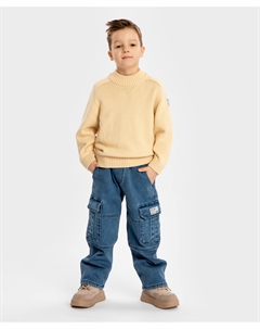 Джинсы карго утепленные синие детские Button blue