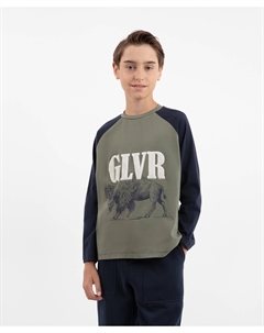 Лонгслив из джерси с принтом мультицвет для мальчика Gulliver