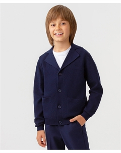 Кардиган на пуговицах синий Button blue