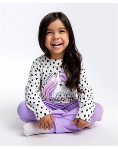 Пижама с принтом мультицвет Button blue