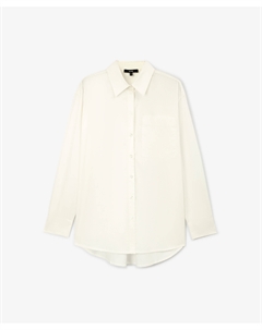 Блузка прямой свободной формы белая Glvr