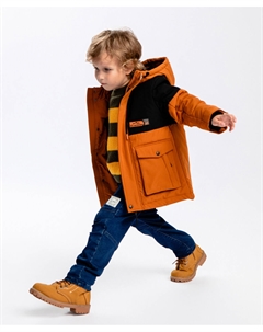 Куртка демисезонная с капюшоном мультицвет Button blue