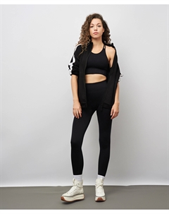 Леггинсы спортивные с поддержкой ягодиц и утягивающим эффектом для женщины черные Jumkey