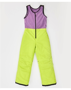 Полукомбинезон зимний непромокаемый с регулировкой длины штанин салатовый для девочки и мальчика Button blue