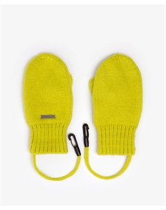 Варежки вязаные желтые для девочки Gulliver