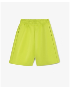 Шорты из экокожи зеленые для девочки Gulliver