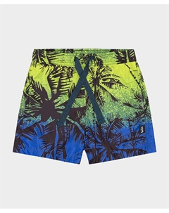 Шорты плавательные с принтом Button blue