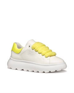 Кроссовки детские белые Puffypop Geox