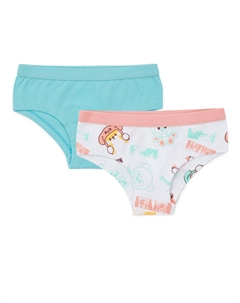 Комплект трусов бикини с принтом для девочки Button blue