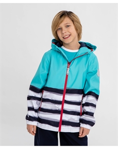 Ветровка с принтом на флисовой подкладке мультицвет для мальчика Button blue