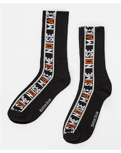 Носки высокие черные для мальчика Button blue