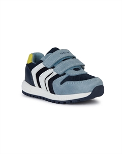 Кроссовки детские Alben из замши и сетки с винтажным дизайном Geox