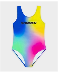 Купальник слитный мультицвет Button blue