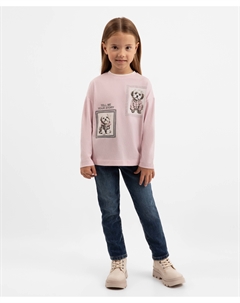 Джинсы Slim утеплённые синие для девочки Gulliver