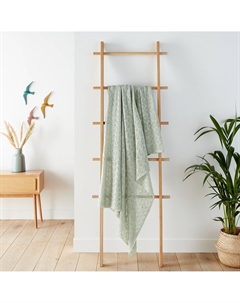 Плед из ажурного трикотажа Lanara зеленый Laredoute