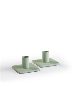 Комплект из 2 подсвечников, Oror La Redoute белый Laredoute