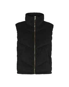 Куртка стеганая без рукавов с воротником-стойкой черный Vero moda