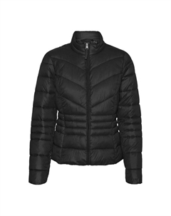 Куртка стганая короткая воротник-стойка черный Vero moda