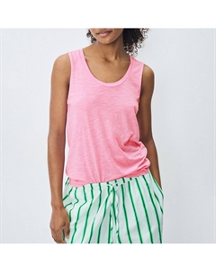 Топ с круглым вырезом без рукавов JACKSONVILLE розовый Laredoute