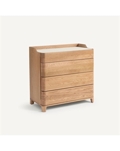 Комод Junius E из массива дуба и линолеума Галлина бежевый Am.pm.