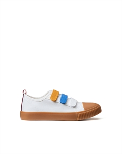 Кеды на липучках бежевый Laredoute