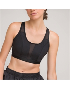 Топ спортивный из микрофибры черный Laredoute