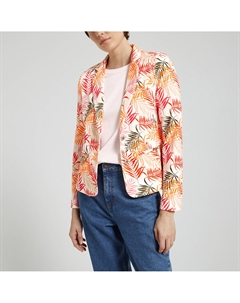 Жакет-блейзер с цветочным принтом белый Only