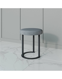 Пуф с металлическим каркасом серый So'home