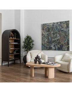 Столик журнальный из шпона дуба бежевый Laredoute