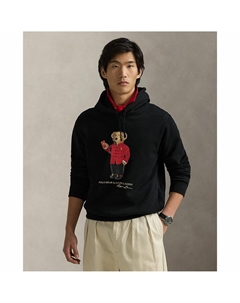 Свитшот скапюшоном Polo Bear черный Laredoute