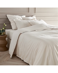 Пододеяльник из осветленной хлопковой вуали Gypse бежевый Am.pm.