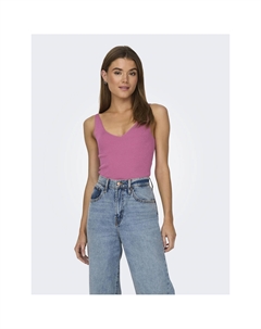 Пуловер без рукавов с V-образным вырезом розовый Laredoute