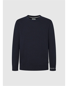 Пуловер с круглым вырезом синий Laredoute